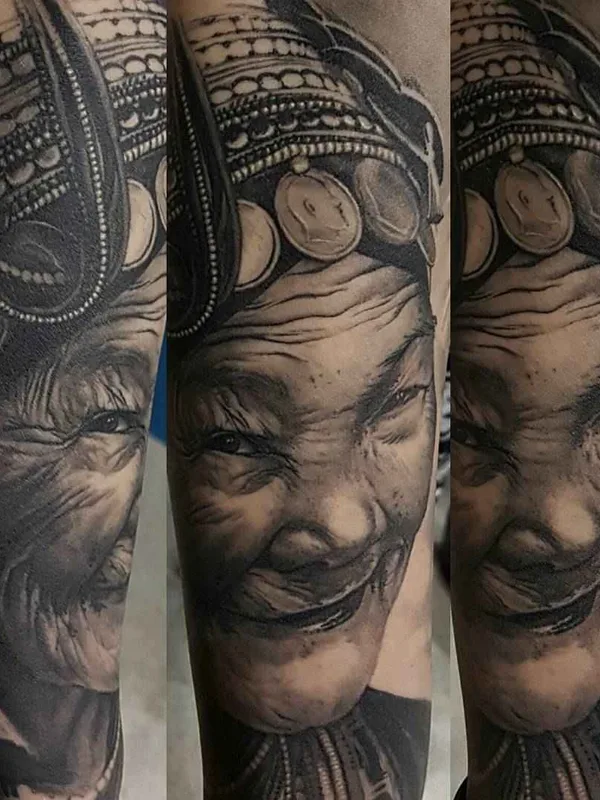 black and grey realism татуировка на forearm #1046 | Тату мастер Gabriele Pais