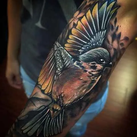 color realism tattoo auf forearm #495 | Tätowierer Johnny Smith