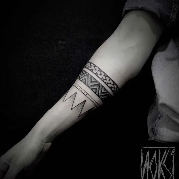 Ornamental tattoo by Noksi in Bordeaux