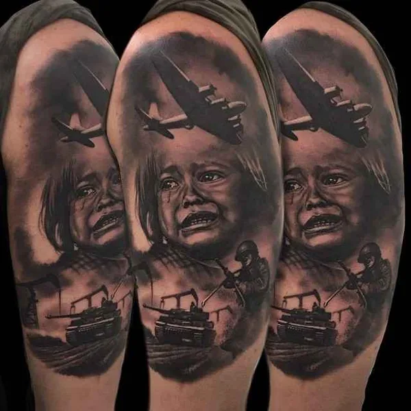 Realism tattoo by Massi Novecento in Grumello del Monte