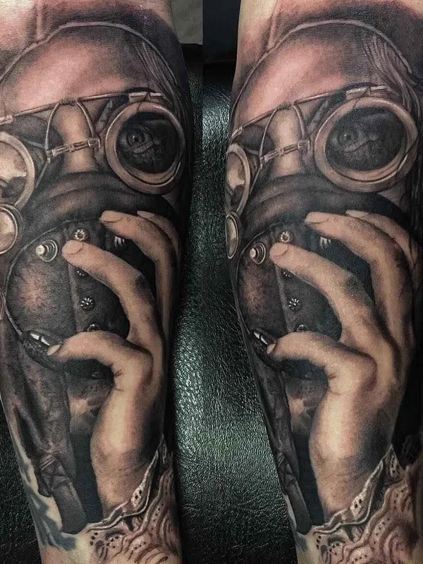 black and grey realism татуировка на forearm #15560 | Тату мастер Dan Mihalache