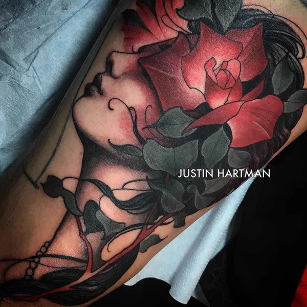 Neo Traditional tattoo by Justin Hartman in Mesa