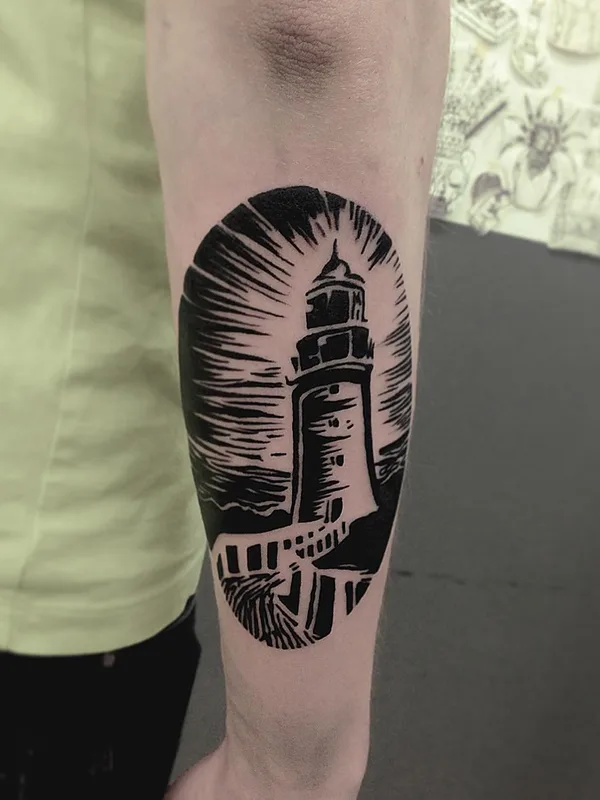 black blackwork татуировка на forearm #4983 | Тату мастер Евгений Неделько