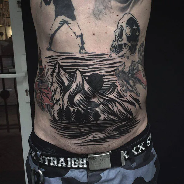 Black tattoo by Евгений Неделько in Katowice