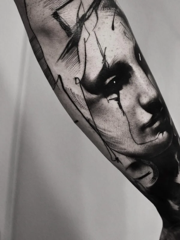 black and grey black and grey tattoo on forearm #5045 | Tattoo Artist Kurt Staudinger