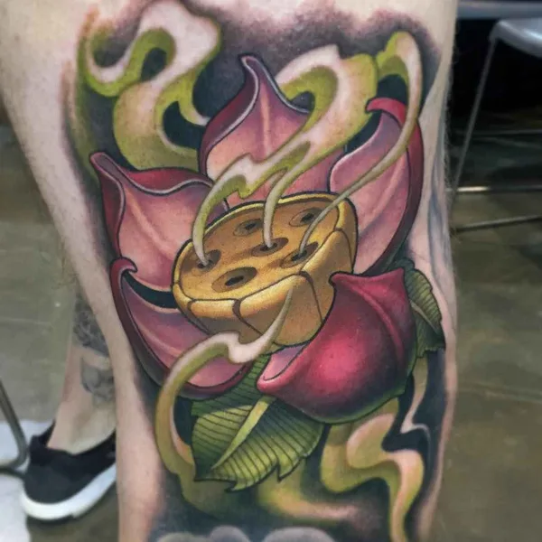 Нью Скул tattoo by Aaron Springs in Webster