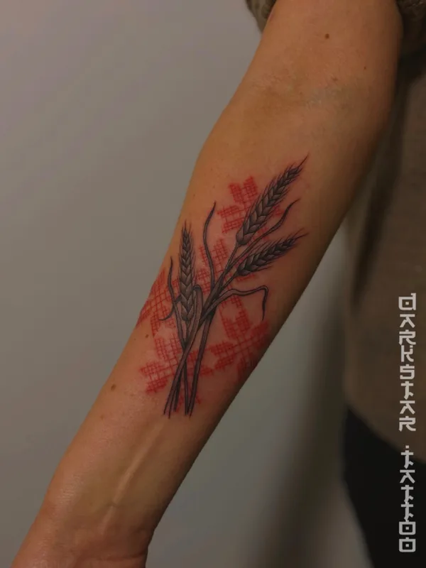 female color botaniс татуировка на forearm #62811 | Тату мастер Dmitry Gerasimchuk
