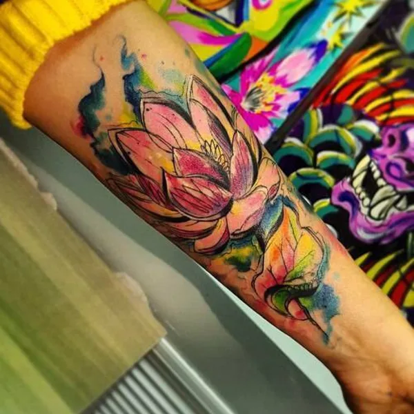 Neo Traditional tattoo by Лейла Азизова in Казань