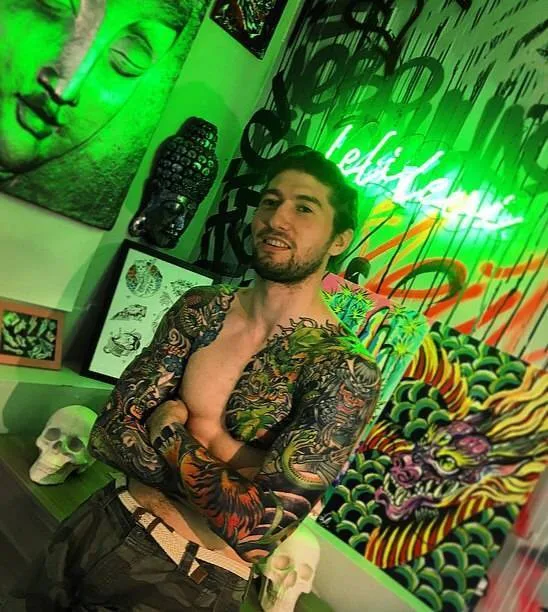 male color japanese Tatuagem em full sleeve #29487 | Tatuador Лейла Азизова