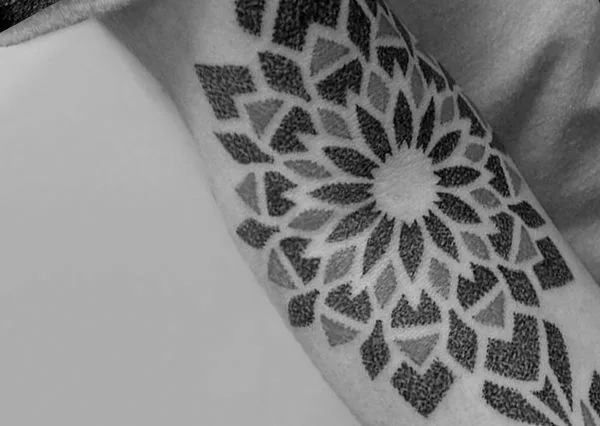 black and grey geometric татуировка на forearm #35699 | Тату мастер JeanmarcoTattoo