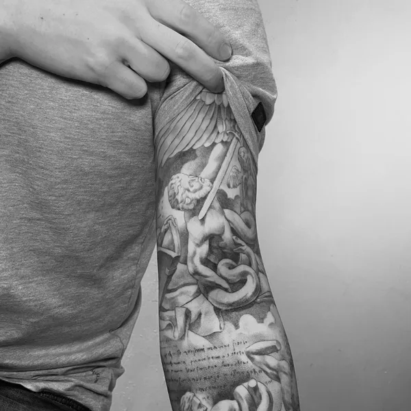 Realism tattoo by Alex Uragan in Moscow