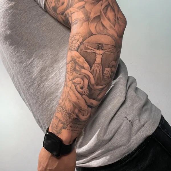 Realism tattoo by Alex Uragan in Moscow