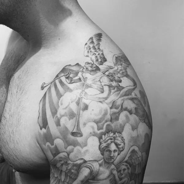 Realism tattoo by Alex Uragan in Moscow