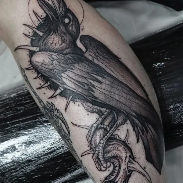 Graphic tattoo by Gérard Sathan