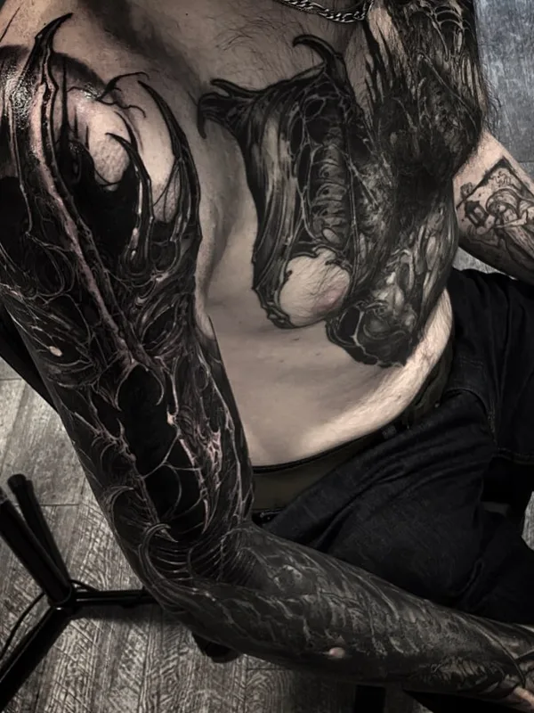 Horror tattoo by Leny Tusfey