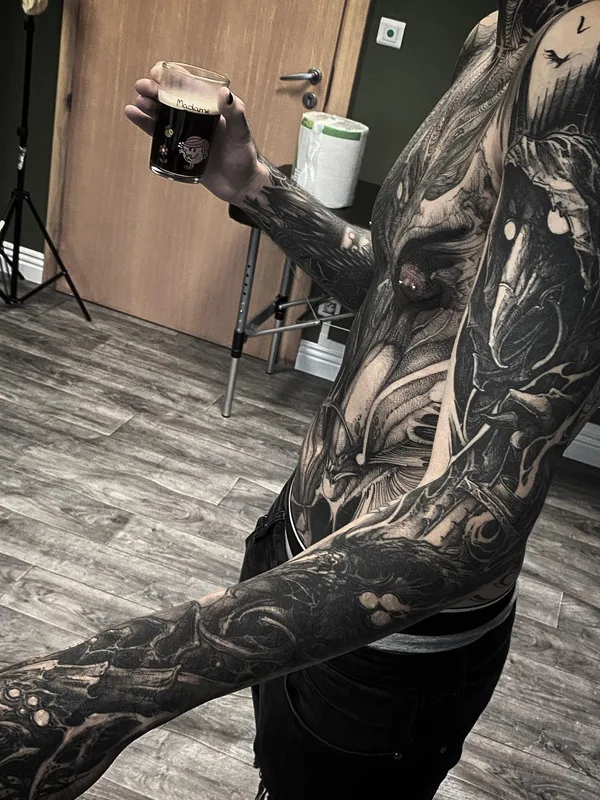 Horror tattoo by Leny Tusfey