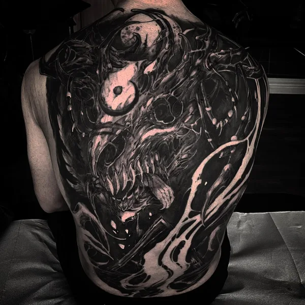 Horror tattoo by Leny Tusfey