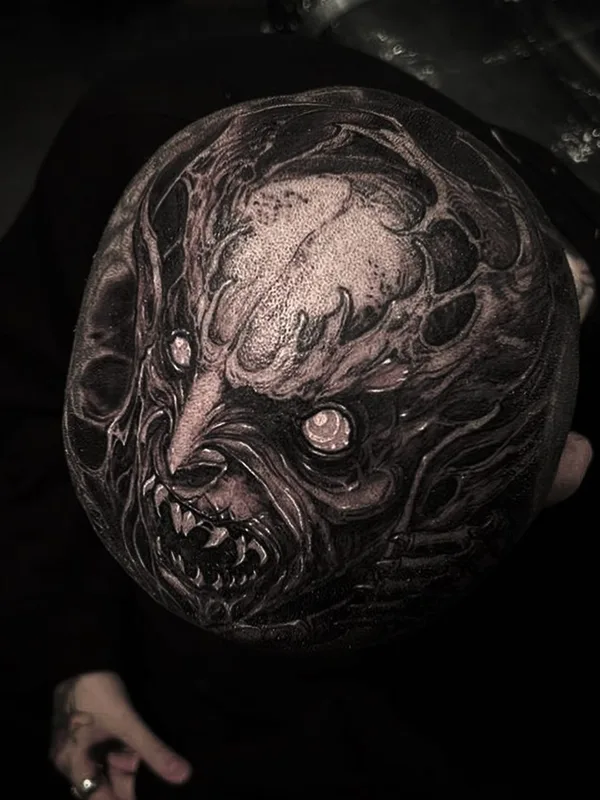 Horror tattoo by Leny Tusfey