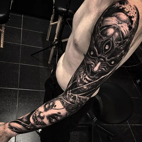Horror tattoo by Leny Tusfey