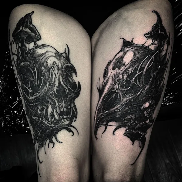 Horror tattoo by Leny Tusfey