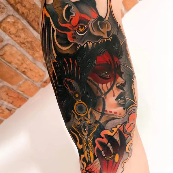 Neo Traditional tattoo by Alex Garcia