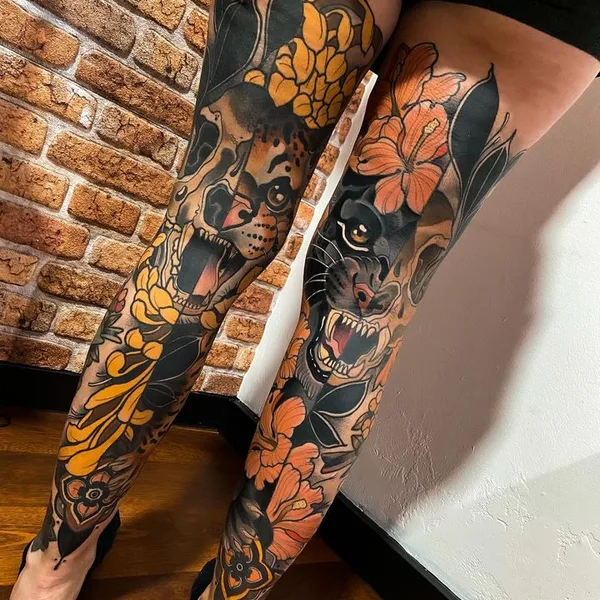 Neo Traditional tattoo by Alex Garcia
