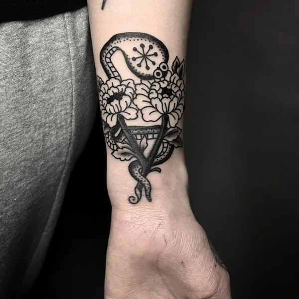 Oriental tattoo by Jeremie Kergroach in Bruxelles