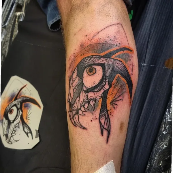 Graphic tattoo by Weeping Hyena