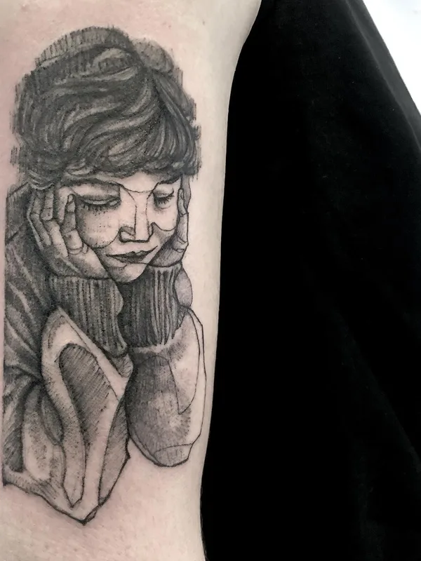 black and grey sketch tatuaje en forearm #66557 | Tatuador Q.Ortega