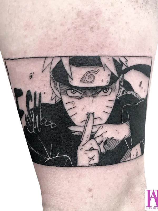 black anime татуировка на forearm #68247 | Тату мастер Alex Heart