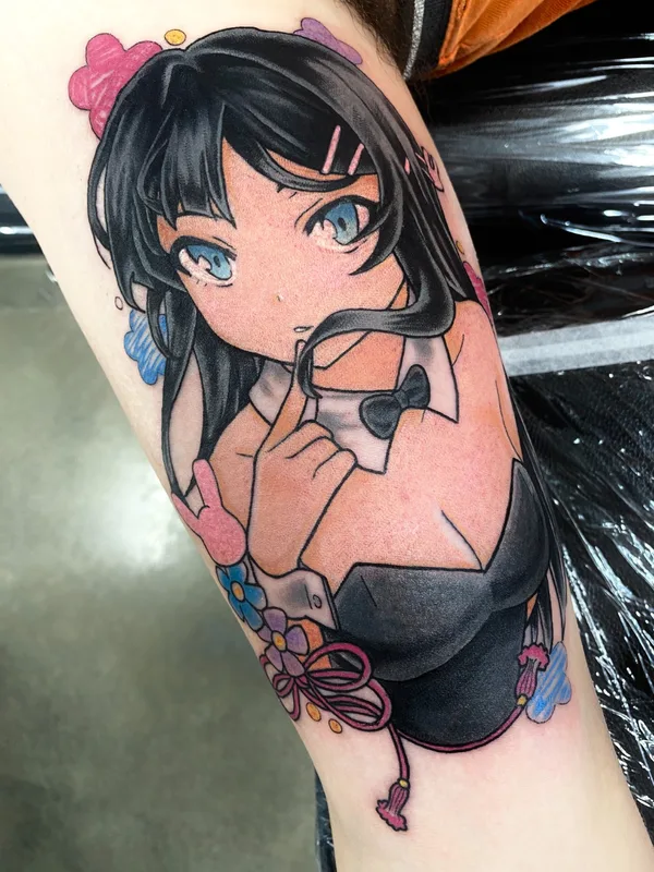 female color anime татуировка на forearm #68243 | Тату мастер Alex Heart