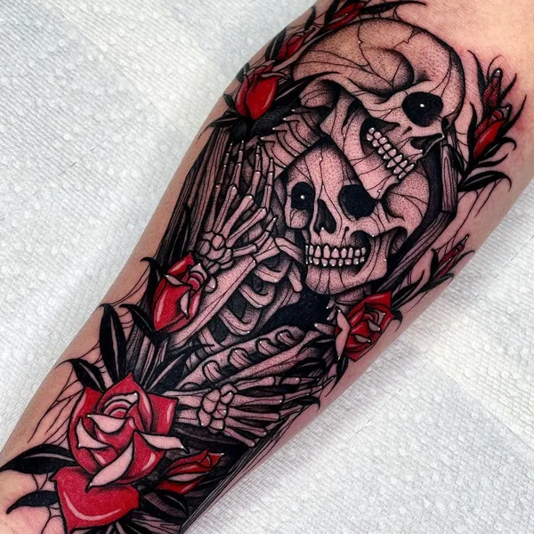 Graphic tattoo by Angelo Parente in Scranton