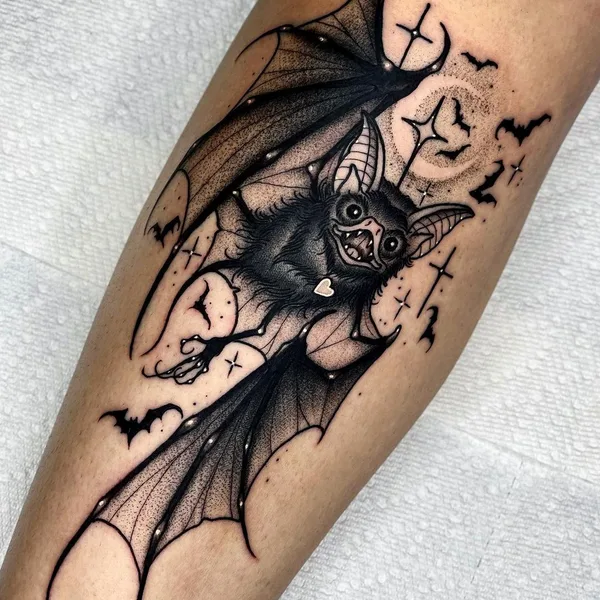Graphic tattoo by Angelo Parente in Scranton