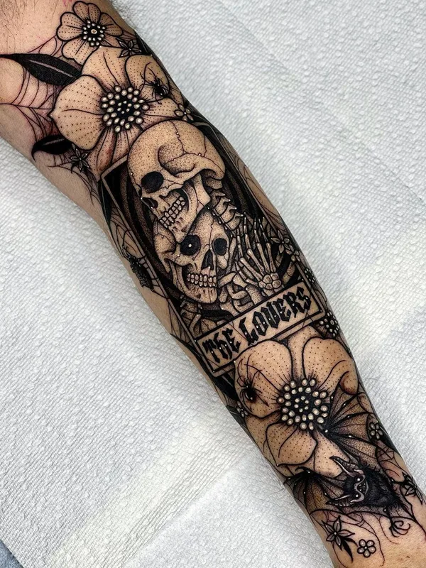black and grey black and grey татуировка на forearm #40186 | Тату мастер Angelo Parente