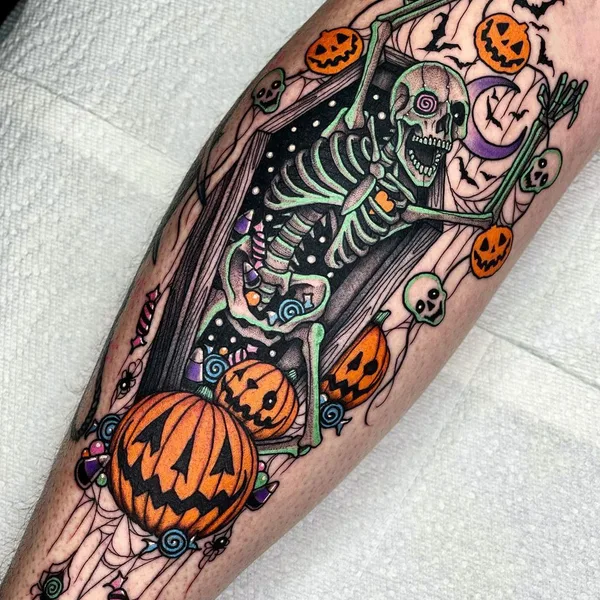 Graphic tattoo by Angelo Parente in Scranton