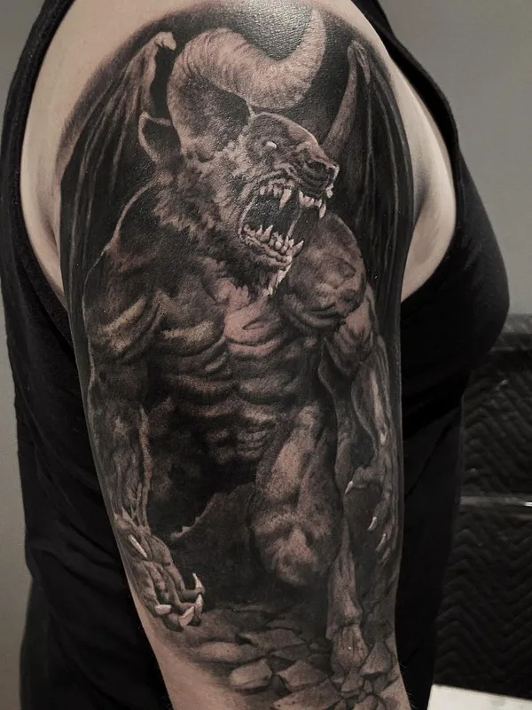 Horror tattoo by Matt Mrowka in New York City