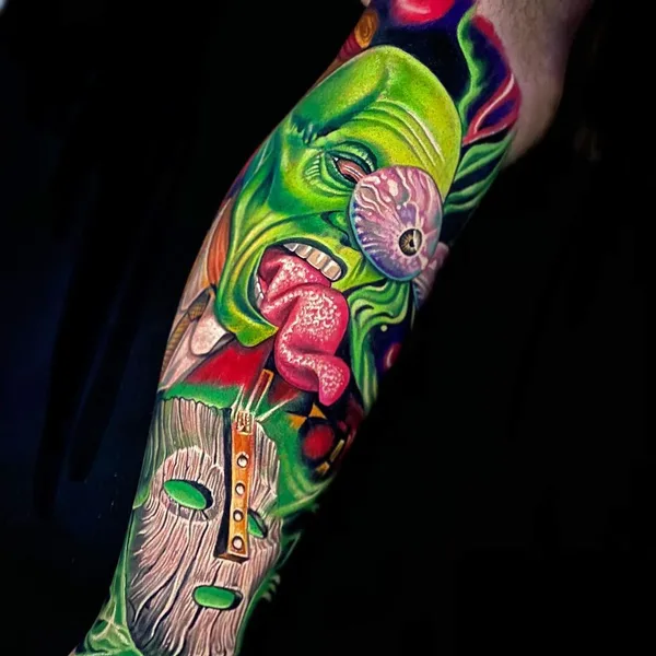 Portrait tattoo by Roman Abrego in Yucaipa