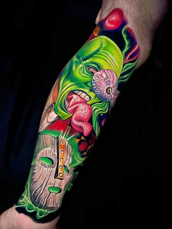 color illustrative tattoo on forearm #40207 | Tattoo Artist Roman Abrego