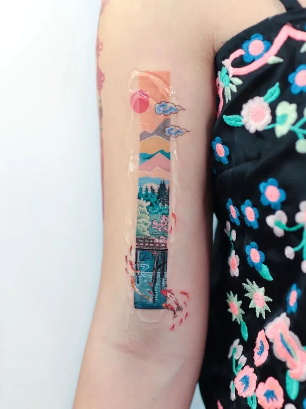 female color japanese tattoo on forearm #40211 | Tattoo Artist Jing