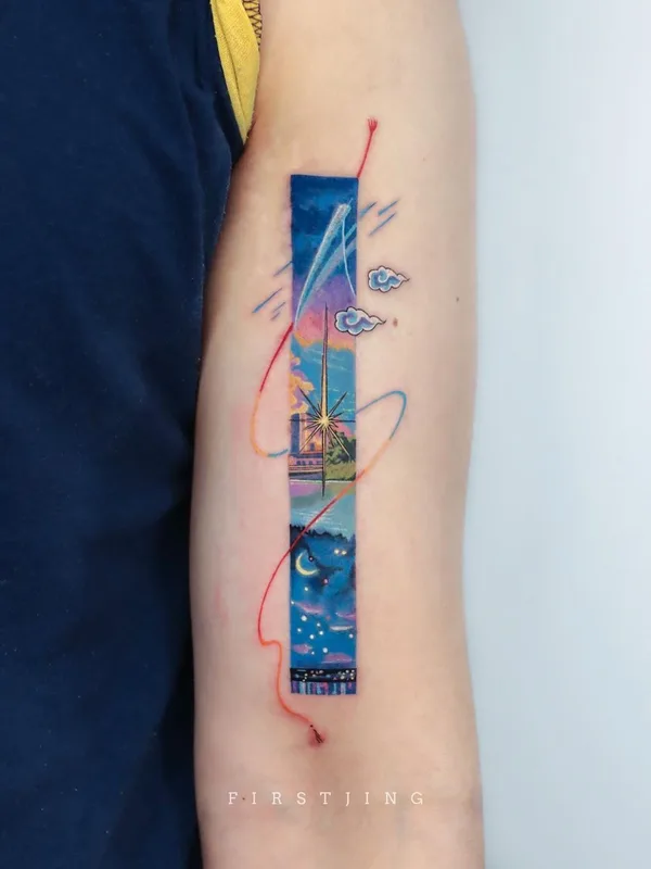 color illustrative tattoo on forearm #40217 | Tattoo Artist Jing