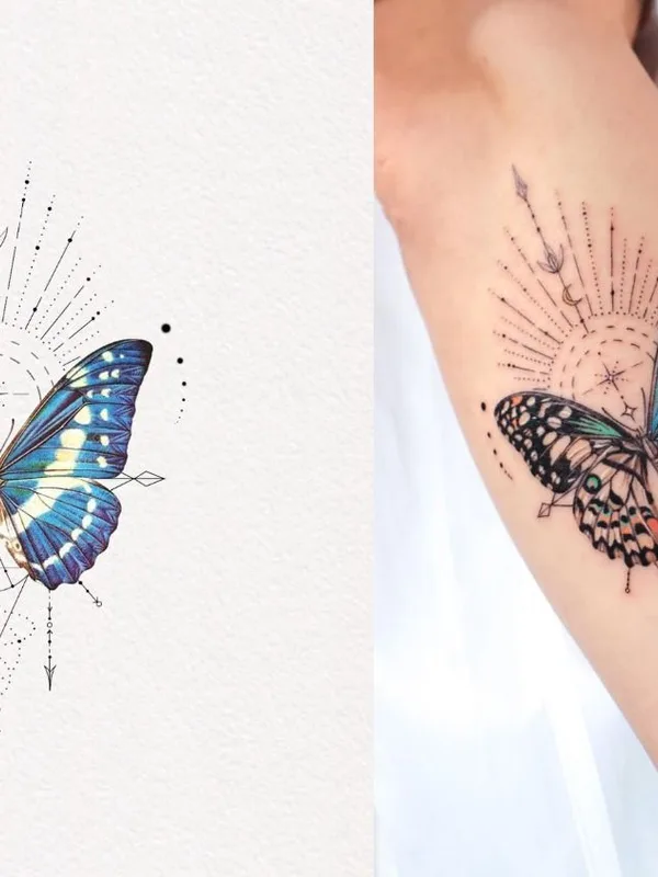 female color illustrative tattoo on forearm #40225 | Tattoo Artist Jing
