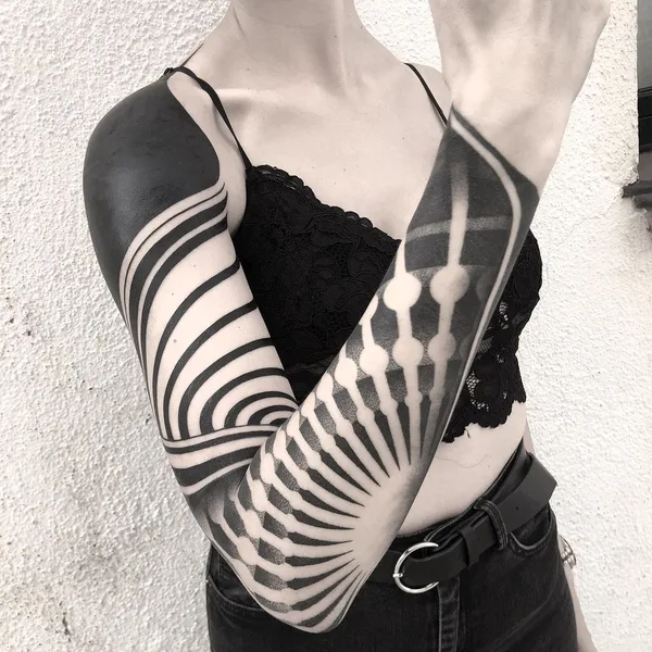 Ornamental tattoo by Raimundo Ramírez in Blanes