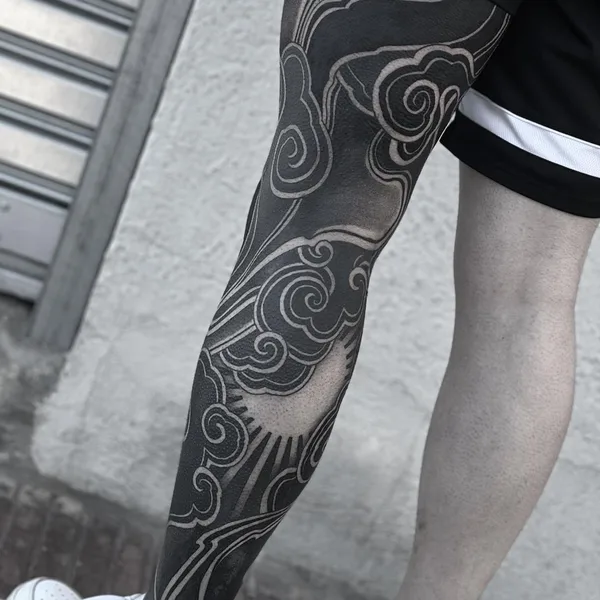 Ornamental tattoo by Raimundo Ramírez in Blanes