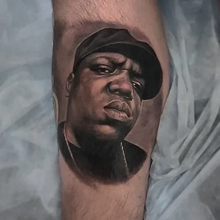 black and grey realism татуировка на calf #71129 | Тату мастер Александра Сафронова