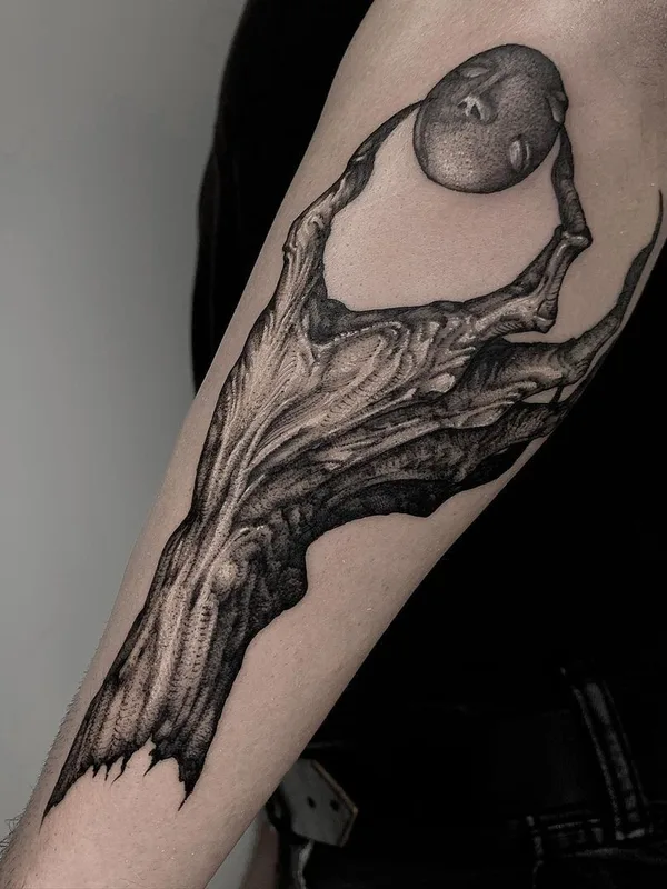 black and grey black and grey татуировка на forearm #41393 | Тату мастер Heedo_lee