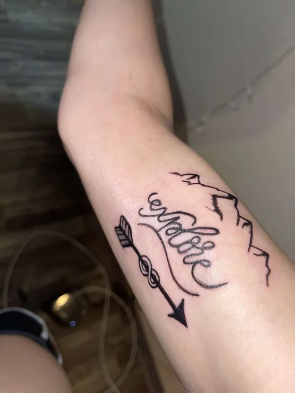 black linework tattoo on forearm #41440 | Tattoo Artist Salem Schaar
