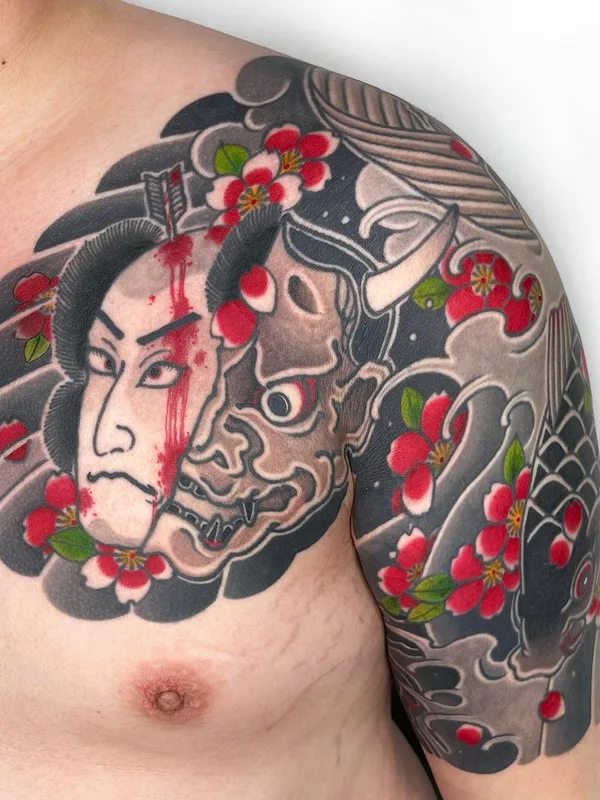 Oriental tattoo by Horimaroo in London