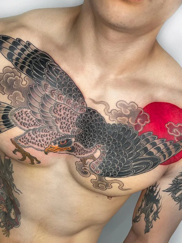 Oriental tattoo by Horimaroo in London
