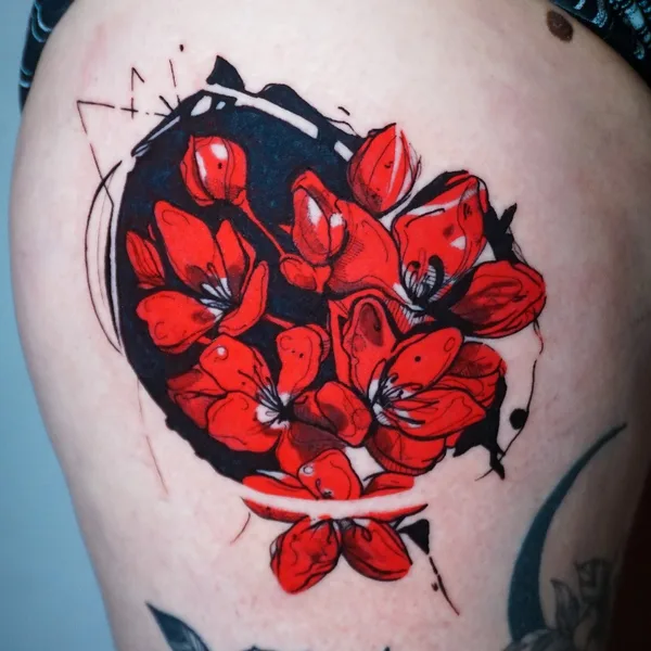 Illustrative tattoo by Ralkinz in Montréal