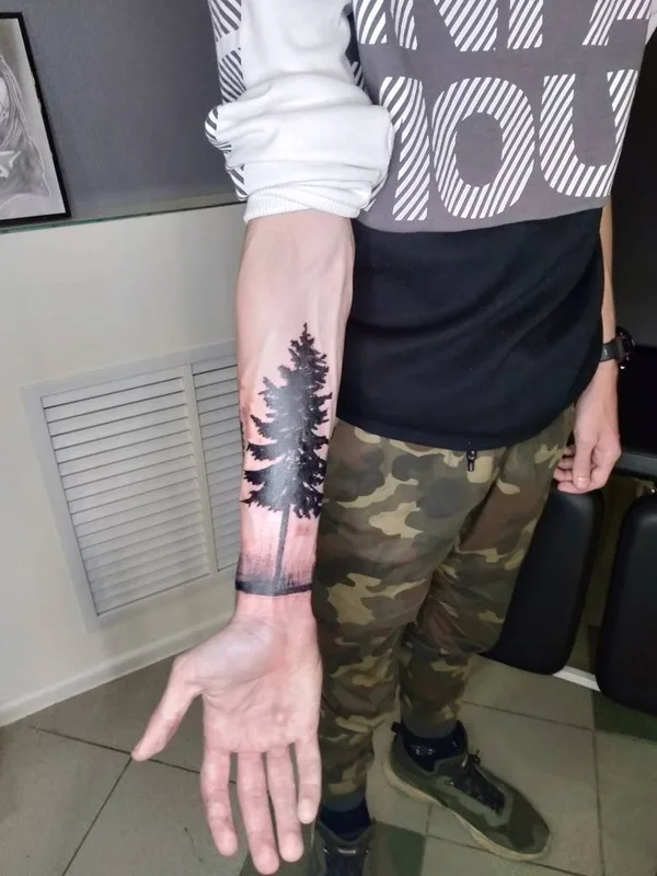 black blackwork татуировка на forearm #32477 | Тату мастер Макаров Данил